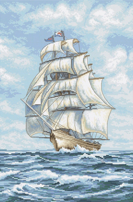 Cross Stitch Kit LetiStitch - Ship, Leti907 LetiStitch Cross Stitch Kits - HobbyJobby