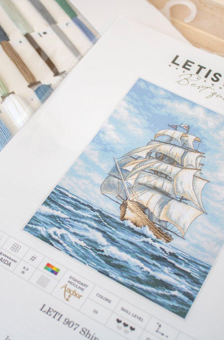 Cross Stitch Kit LetiStitch - Ship, Leti907 LetiStitch Cross Stitch Kits - HobbyJobby