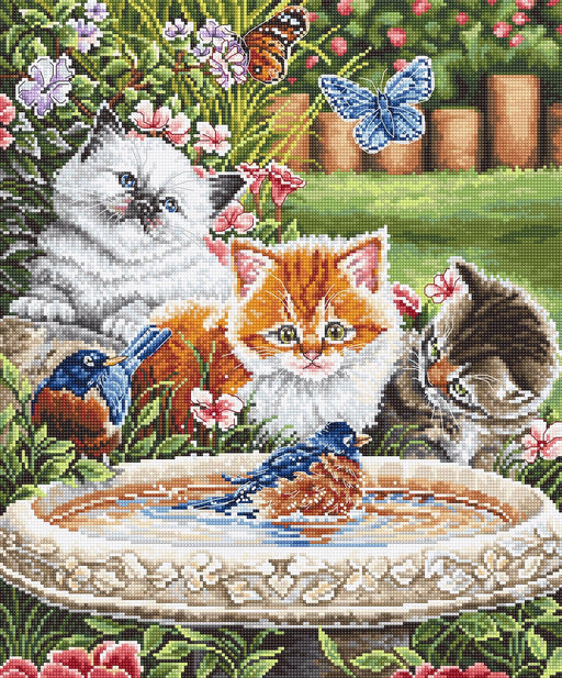 Cross Stitch Kit LetiStitch - Splashing Up Some Fun, L8028 Cross Stitch Kits - HobbyJobby