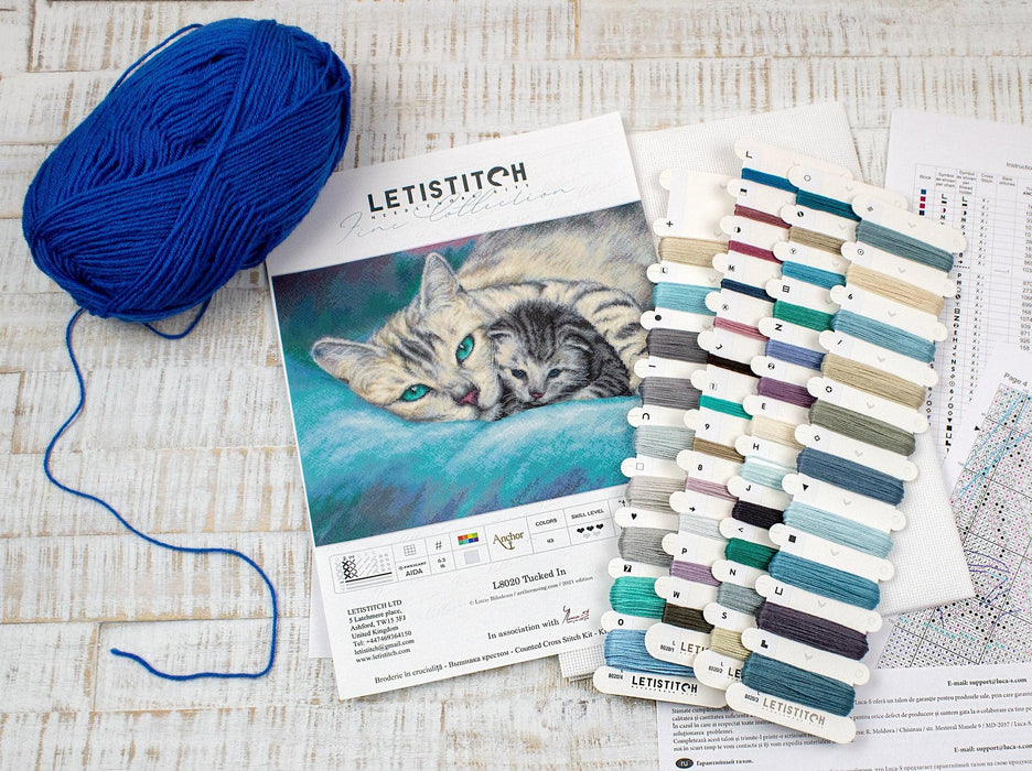 Cross Stitch Kit LetiStitch - Tucked In / Fine Collection - HobbyJobby