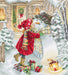 Cross Stitch Kit LetiStitch - Winter playtime Cross Stitch Kits - HobbyJobby