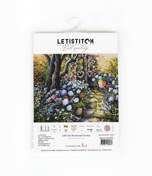 Cross Stitch Kit LetiStitch - Wonderland Garden - HobbyJobby