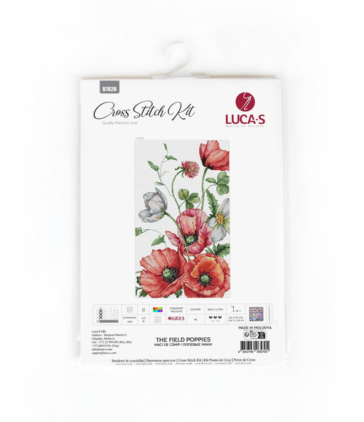 Cross Stitch Kit Luca-S - B7020, The Field Poppies Cross Stitch Kits - HobbyJobby