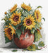 Cross Stitch Kit Luca-S - B7021, The Sunflowers Cross Stitch Kits - HobbyJobby