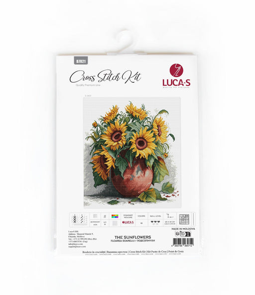 Cross Stitch Kit Luca-S - B7021, The Sunflowers Cross Stitch Kits - HobbyJobby