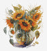 Cross Stitch Kit Luca-S - B7025, Vase with Sunflower Cross Stitch Kits - HobbyJobby