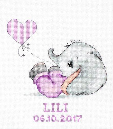 Cross Stitch Kit Luca-S - Baby Girl, B1133 - Luca-S