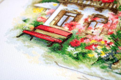 Cross Stitch Kit Luca-S - Beautiful Country House, BU4005 - HobbyJobby