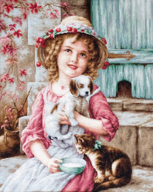 Cross Stitch Kit Luca-S - Best Friends, B518 Cross Stitch Kits - HobbyJobby