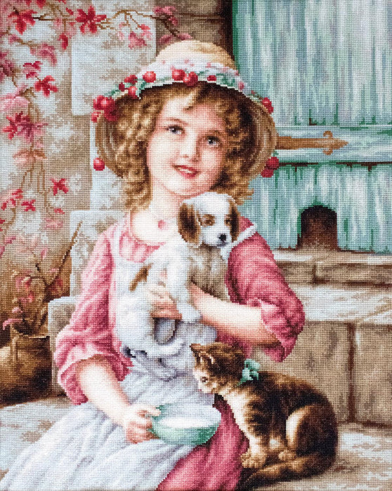 Cross Stitch Kit Luca-S - Best Friends, B518 Cross Stitch Kits - HobbyJobby