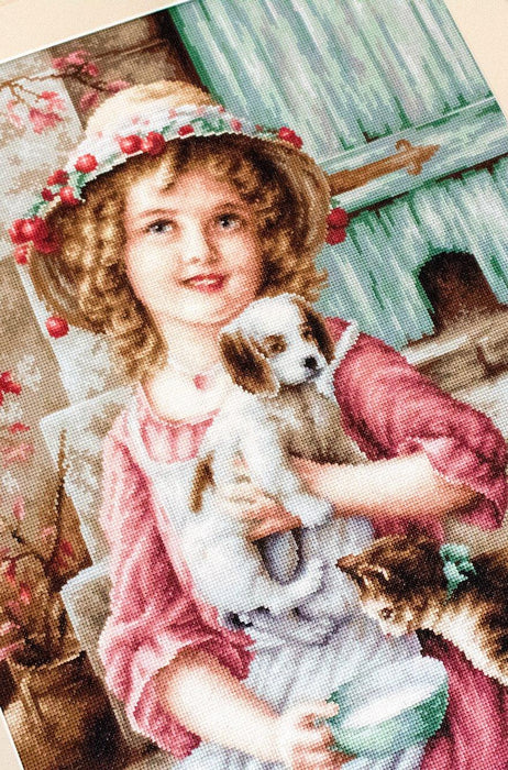 Cross Stitch Kit Luca-S - Best Friends, B518 Cross Stitch Kits - HobbyJobby