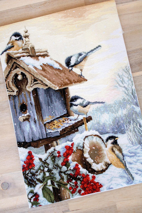 Cross Stitch Kit Luca-S - Bird House, BU4021 - HobbyJobby