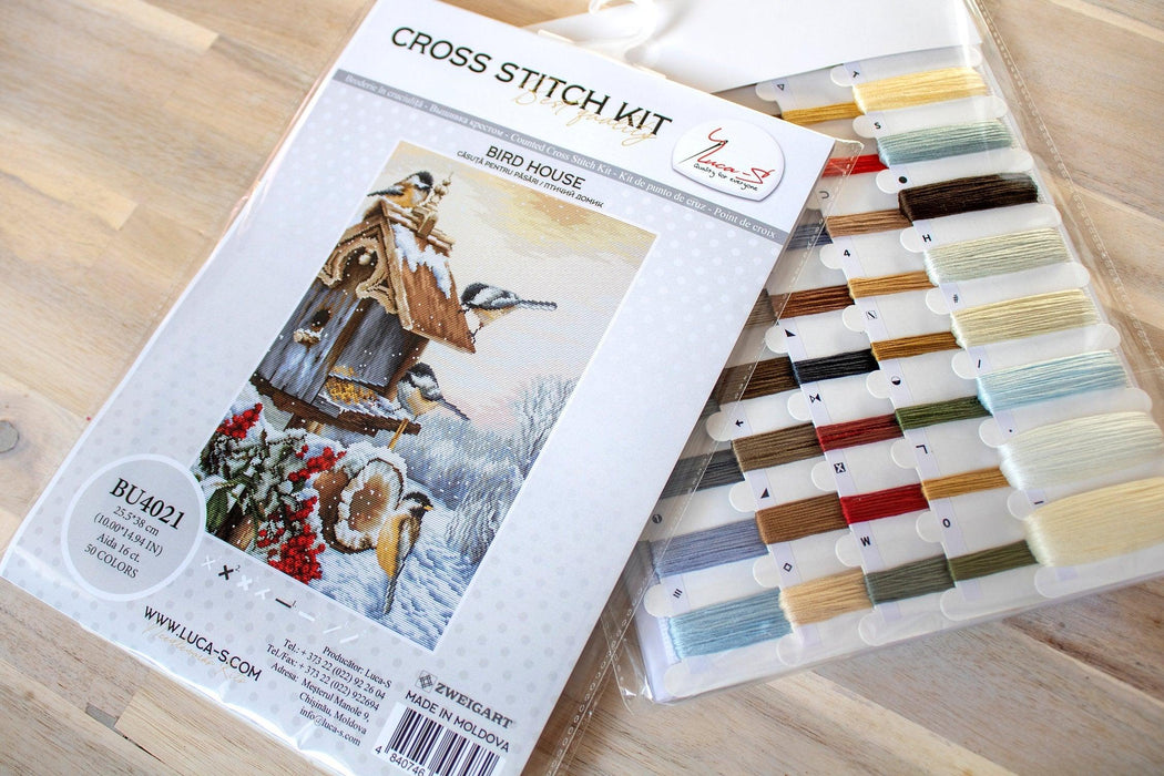 Cross Stitch Kit Luca-S - Bird House, BU4021 - HobbyJobby