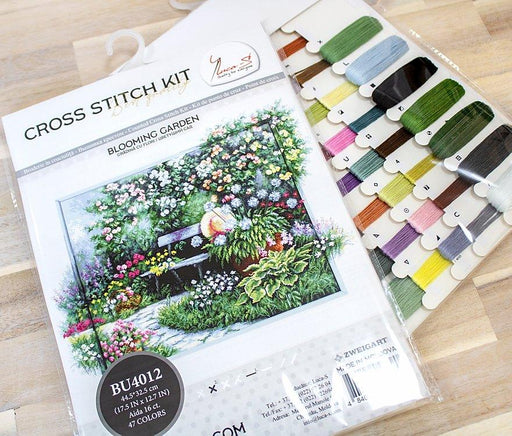 Cross Stitch Kit Luca-S - Blooming Garden, BU4012 - HobbyJobby