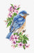 Cross Stitch Kit Luca-S - Blue bird on the branch, B1198 Cross Stitch Kits - HobbyJobby