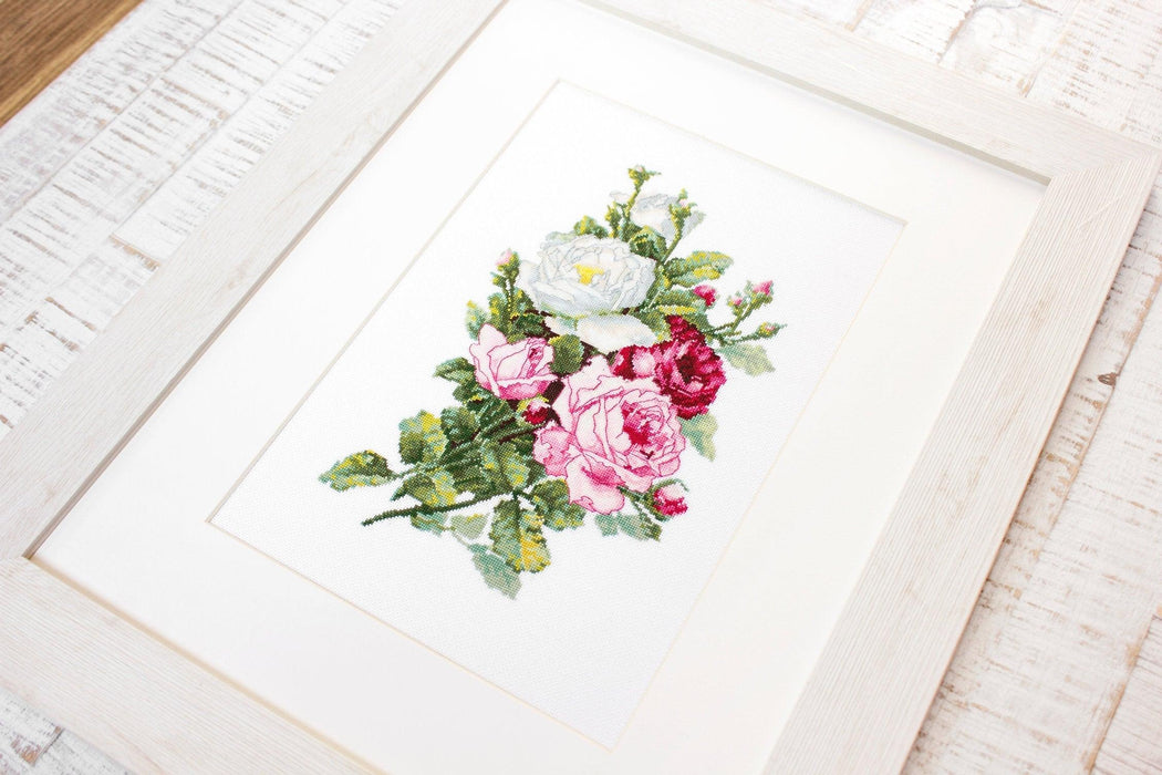 Cross Stitch Kit Luca-S - Bouquet of Roses - HobbyJobby