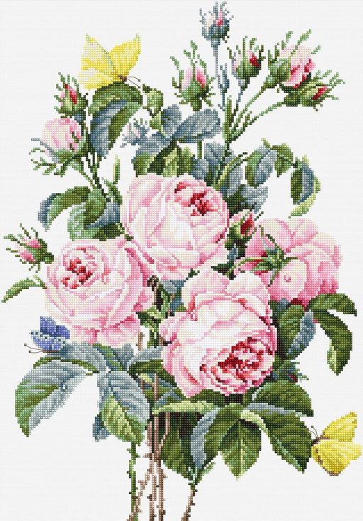 Cross Stitch Kit Luca-S - Bouquet of roses, B2373 - HobbyJobby