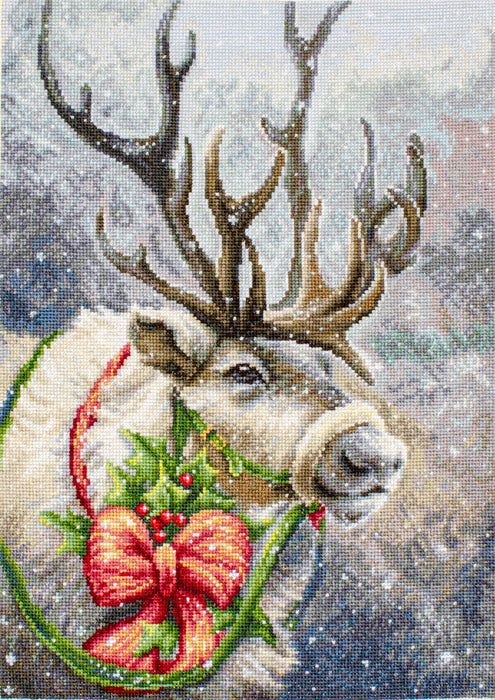 Cross Stitch Kit Luca-S - Christmas Deer, B598 - HobbyJobby