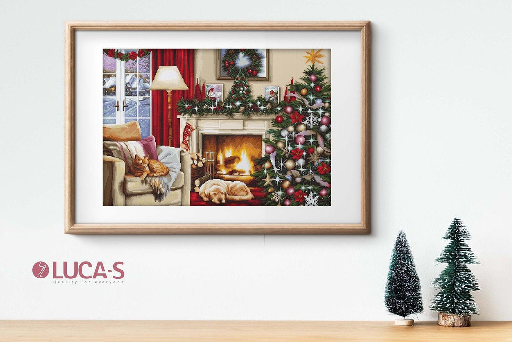 Cross Stitch Kit Luca-S - Christmas interior, B591 - HobbyJobby