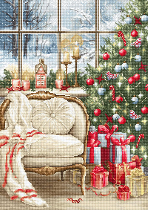 Cross Stitch Kit Luca-S - Christmas interior design, B599 - HobbyJobby