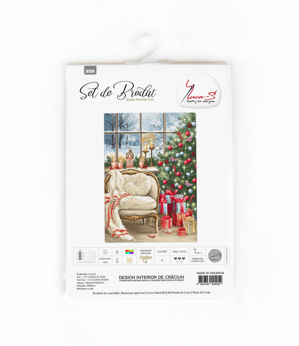 Cross Stitch Kit Luca-S - Christmas interior design, B599 - HobbyJobby