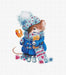 Cross Stitch Kit Luca-S - Christmas Mouse, B1168 - HobbyJobby