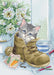 Cross Stitch Kit Luca-S - Cute kitten - HobbyJobby