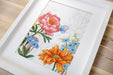 Cross Stitch Kit Luca-S - Flowers and Butterflies, BU4019 - HobbyJobby