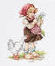 Cross Stitch Kit Luca-S - Girl with the goose, B1047 - Luca-S