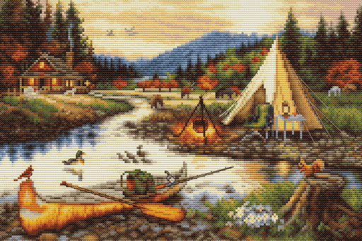 Cross Stitch Kit Luca-S - Gold Creek, BU5021 Cross Stitch Kits - HobbyJobby