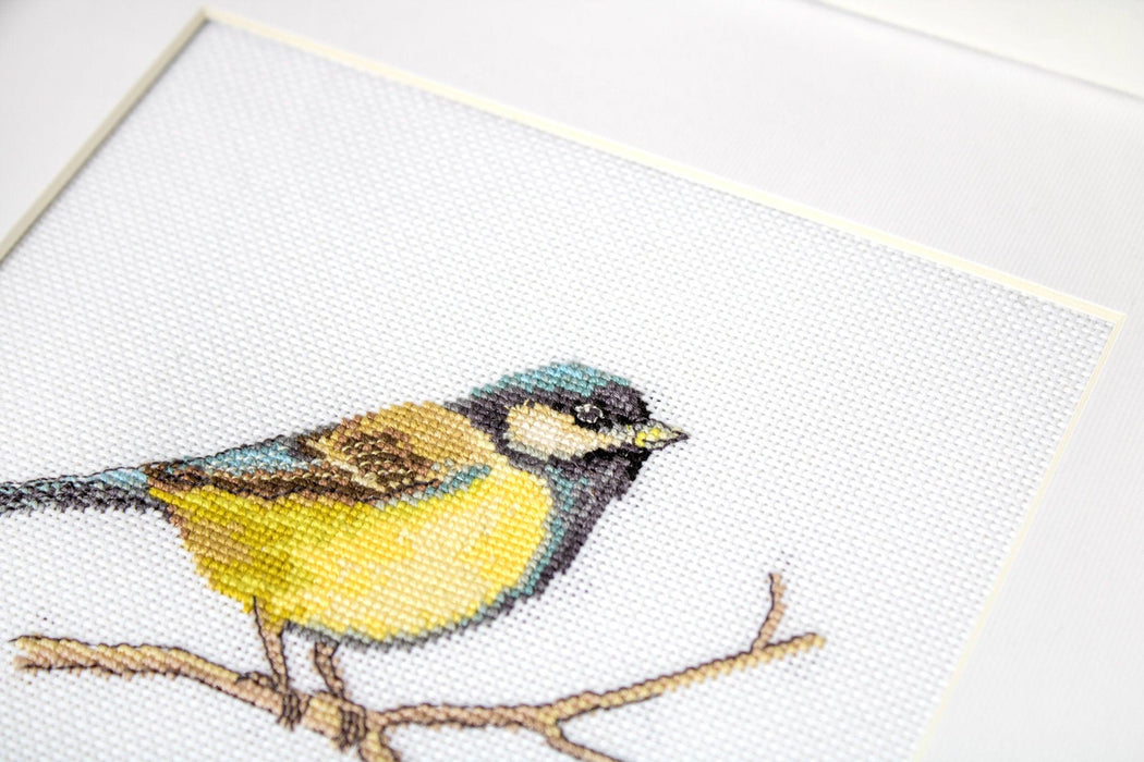 Cross Stitch Kit Luca-S - Great tit, B1155 - Luca-S