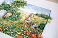 Cross Stitch Kit Luca-S - Landscape with poppies, BU4013 - HobbyJobby