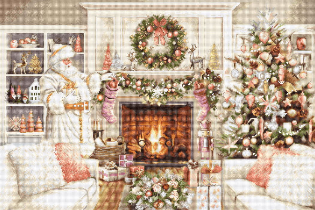 Cross Stitch Kit Luca-S - New Year, GOLD Collection, B2416 Cross Stitch Kits - HobbyJobby