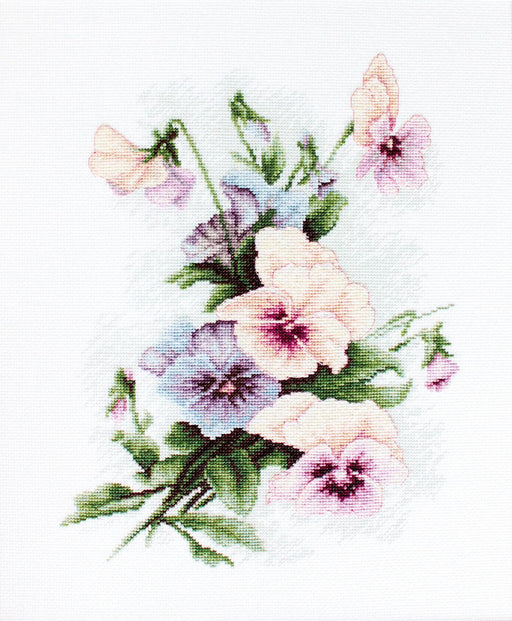 Cross Stitch Kit Luca-S - Pansies, B2231 - Luca-S