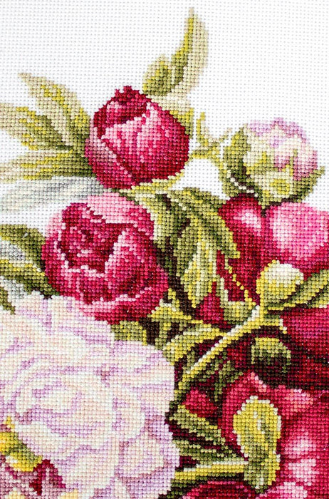 Cross Stitch Kit Luca-S - Peonies Bouquet, B2354 - Luca-S