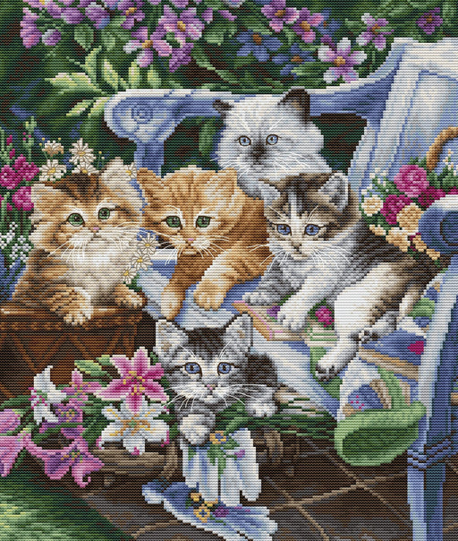 Cross Stitch Kit Luca-S - Perfect Gardening Buddies, BU5026 Cross Stitch Kits - HobbyJobby