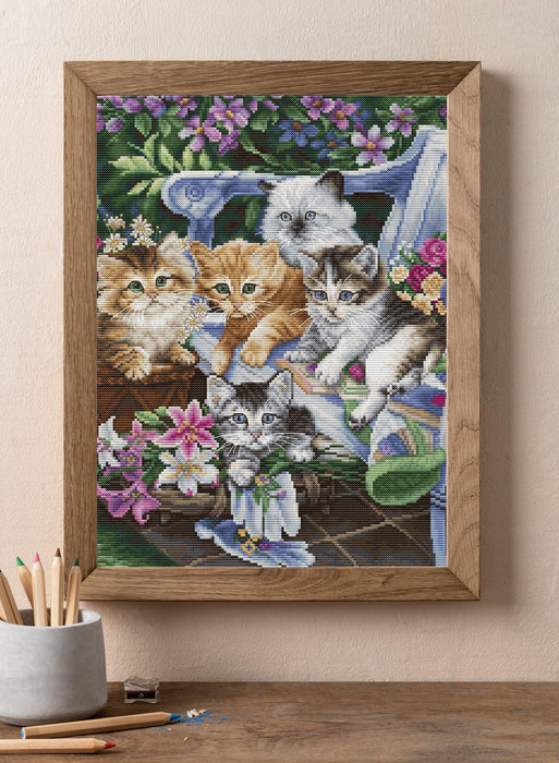 Cross Stitch Kit Luca-S - Perfect Gardening Buddies, BU5026 Cross Stitch Kits - HobbyJobby