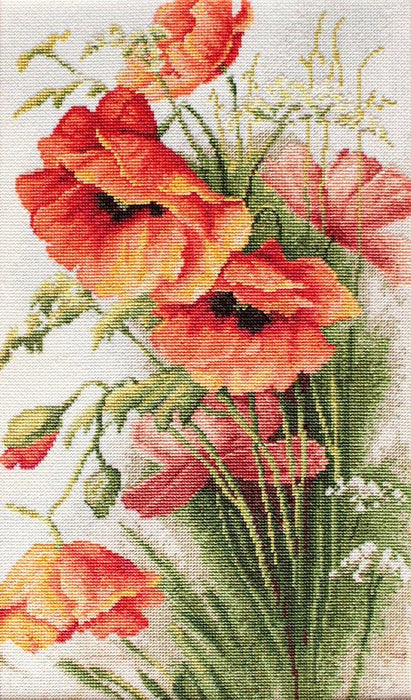 Cross Stitch Kit Luca-S - Poppies B213 - Luca-S