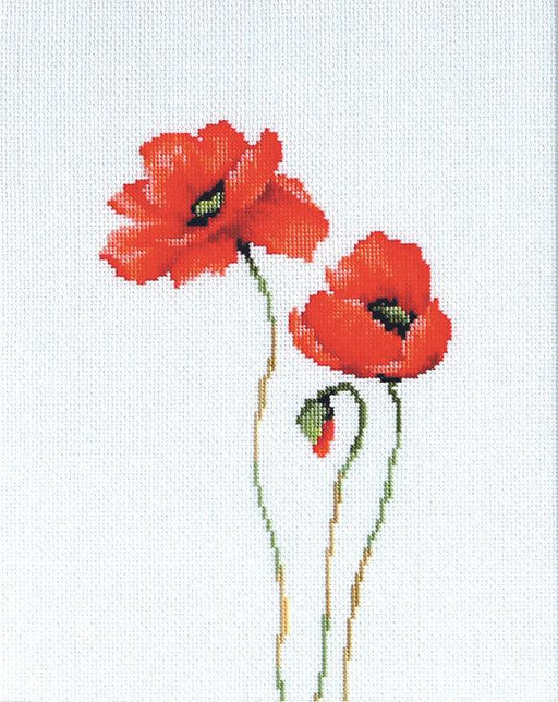 Cross Stitch Kit Luca-S - Poppies, B2225 - HobbyJobby