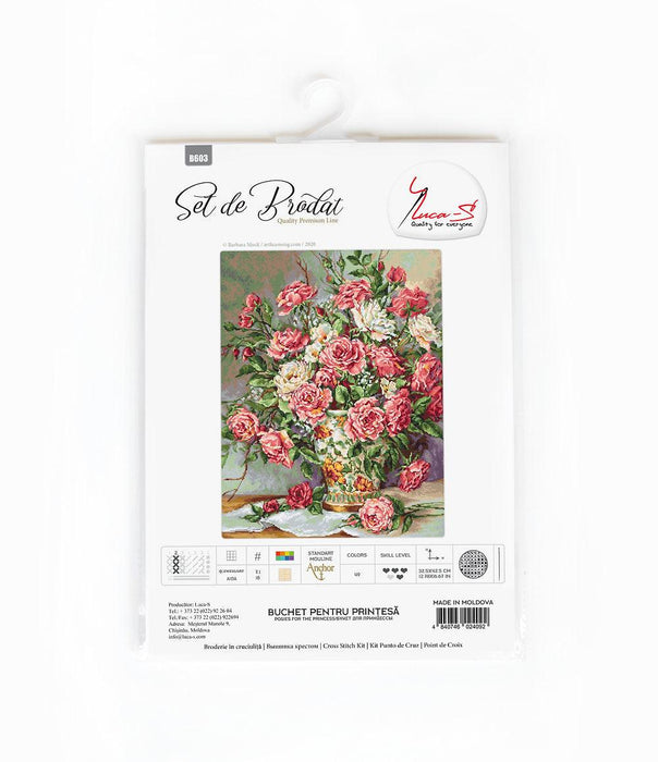 Cross Stitch Kit Luca-S - Posies for the Princess, B603 - HobbyJobby