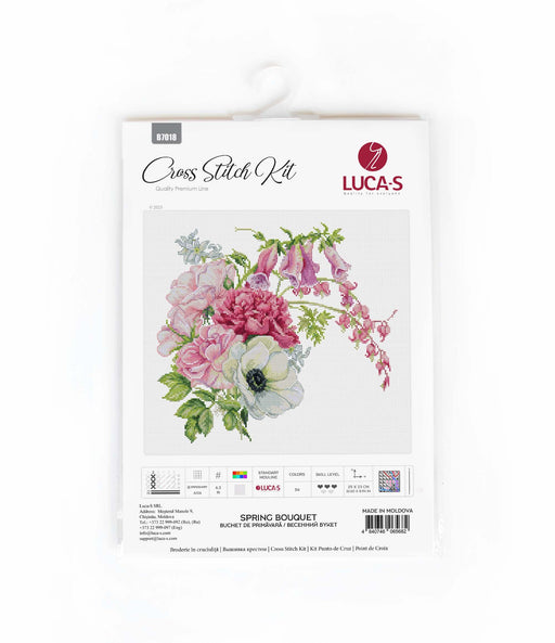 Cross Stitch Kit Luca-S - Spring Bouquet, B7018 Cross Stitch Kits - HobbyJobby