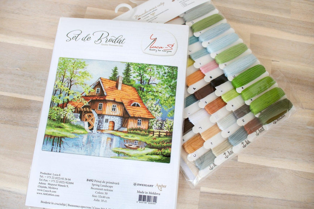 Cross Stitch Kit Luca-S - Spring Landscape, B492 - Luca-S