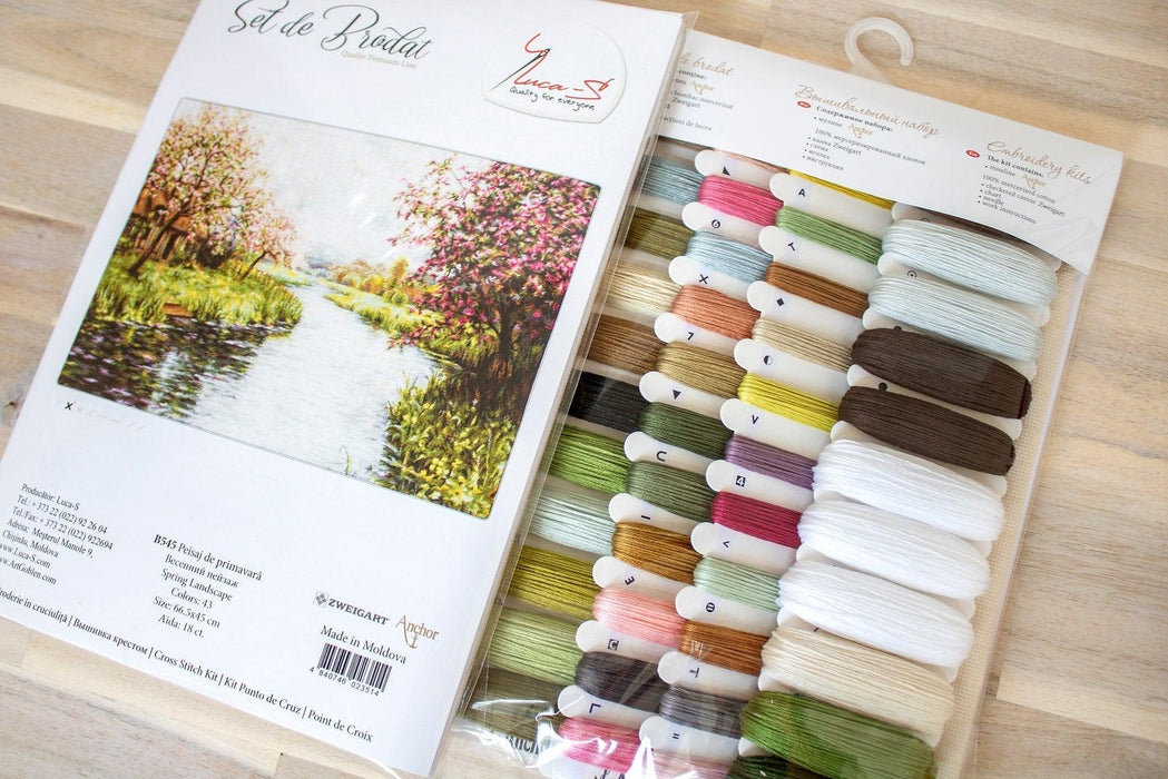 Cross Stitch Kit Luca-S - Spring Landscape, B545 - Luca-S