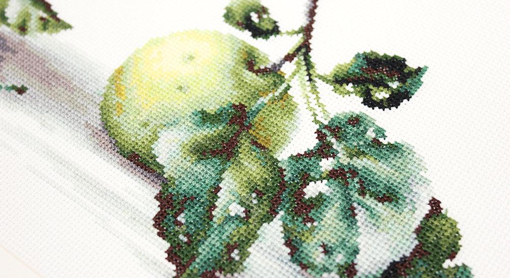 Cross Stitch Kit Luca-S - Still life of apples, B2259 - Luca-S