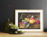 Cross Stitch Kit Luca-S - Still life with peach and grapes, B593 - HobbyJobby