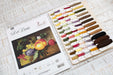 Cross Stitch Kit Luca-S - Still life with peach and grapes, B593 - HobbyJobby