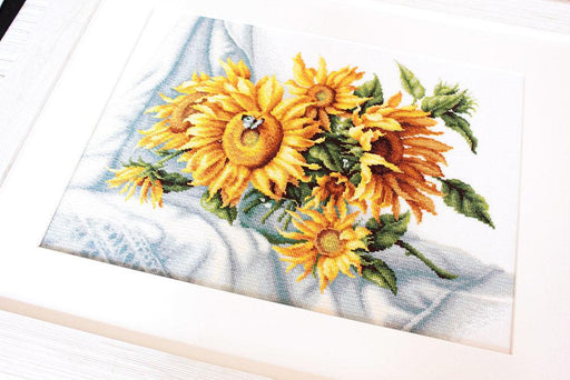 Cross Stitch Kit Luca-S - Sunflowers - HobbyJobby