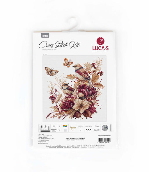 Cross Stitch Kit Luca-S - The Birds-Autumn, B2419 Cross Stitch Kits - HobbyJobby