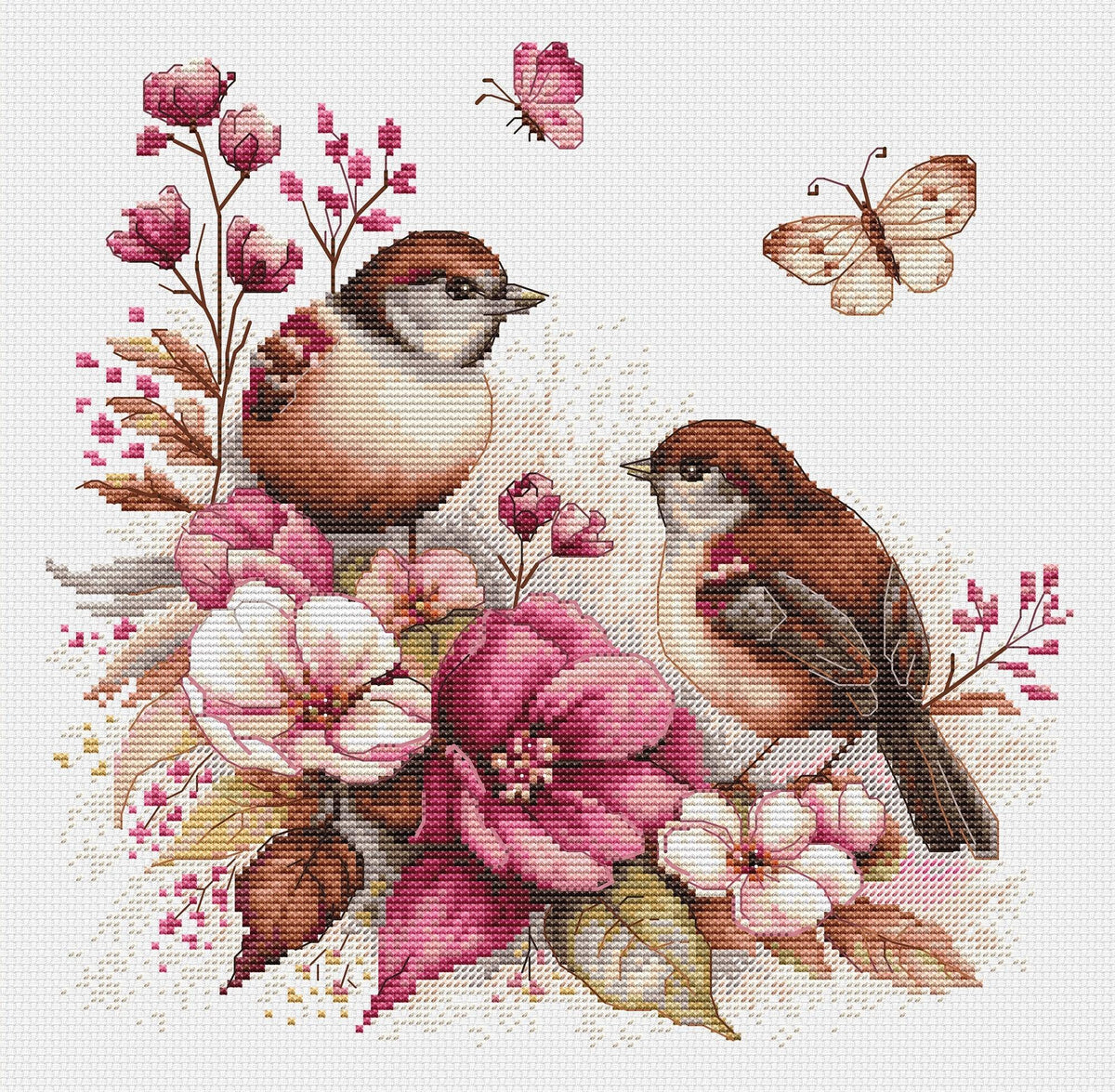 Cross Stitch Kit Luca-S - The Birds- Spring, B2420 — HobbyJobby