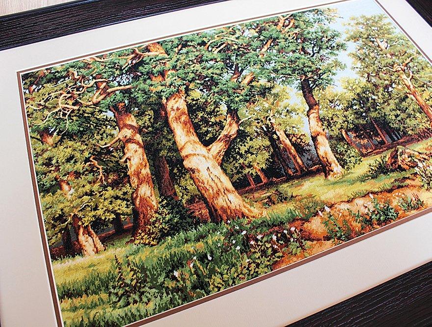 Cross Stitch Kit Luca-S - The forest, reproduction of I.I. Shishkin, B476 - Luca-S